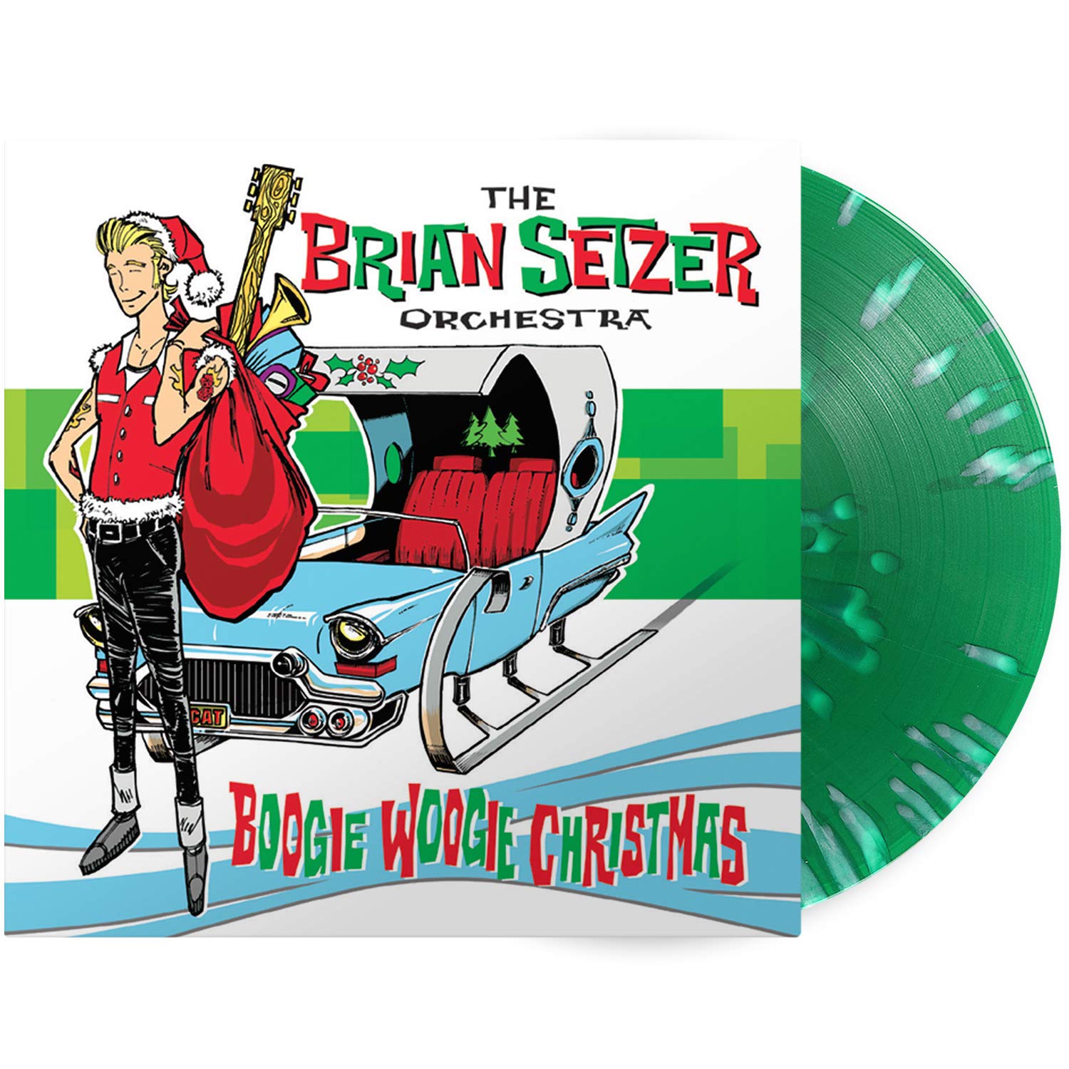 Brian Setzer Orchestra, The - Boogie Woogie Christmas (Green/White Splatter) - L