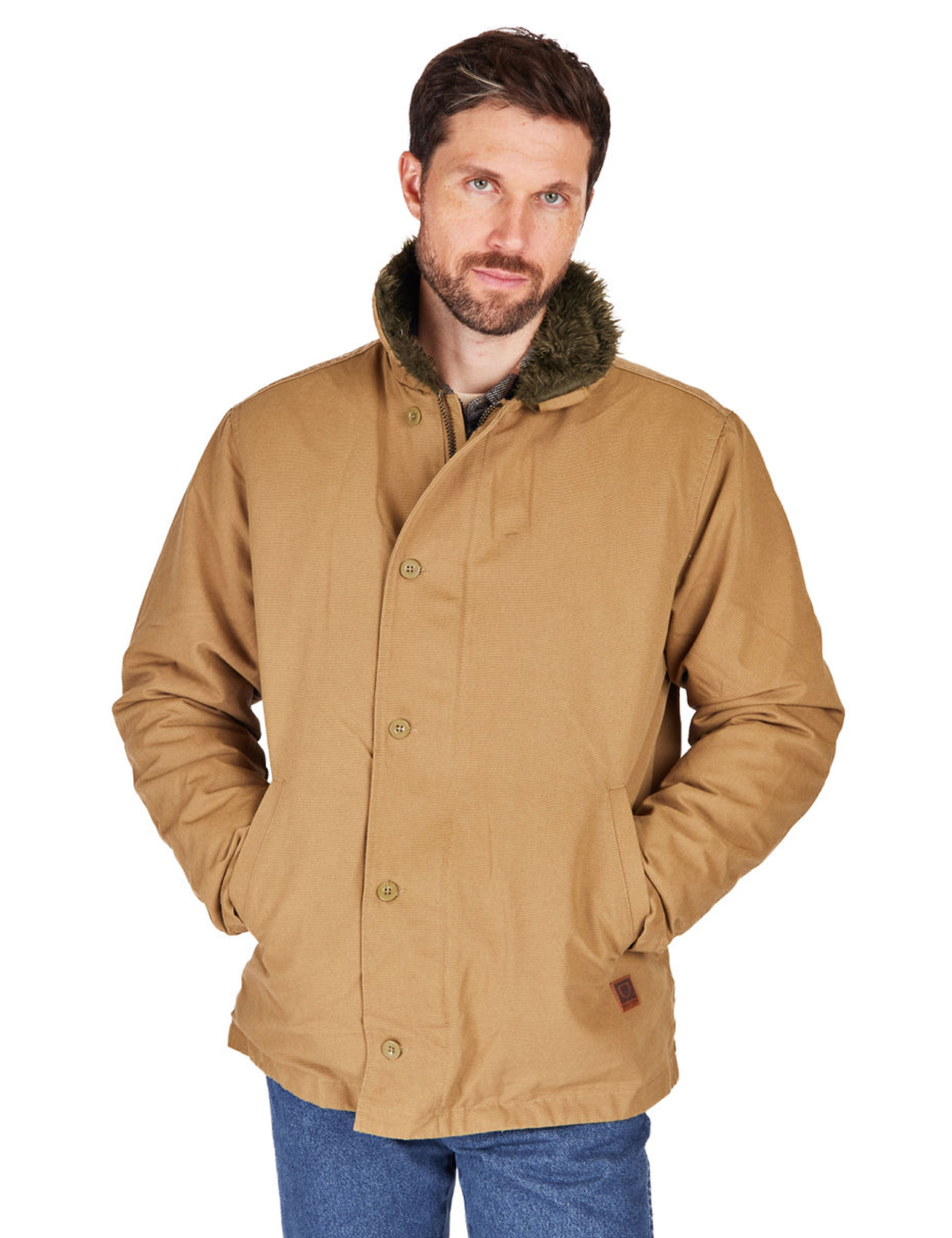 Brixton---20th-Anniversary-Mast-Jacket---Olive-Surplus--1
