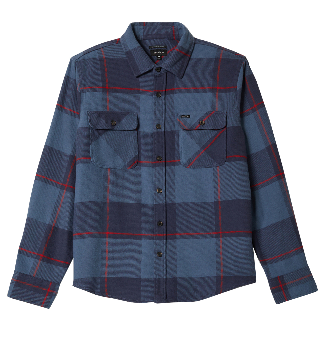 Brixton - Bowery Flannel - Berin Sea / Mood Indigo / Adrenal