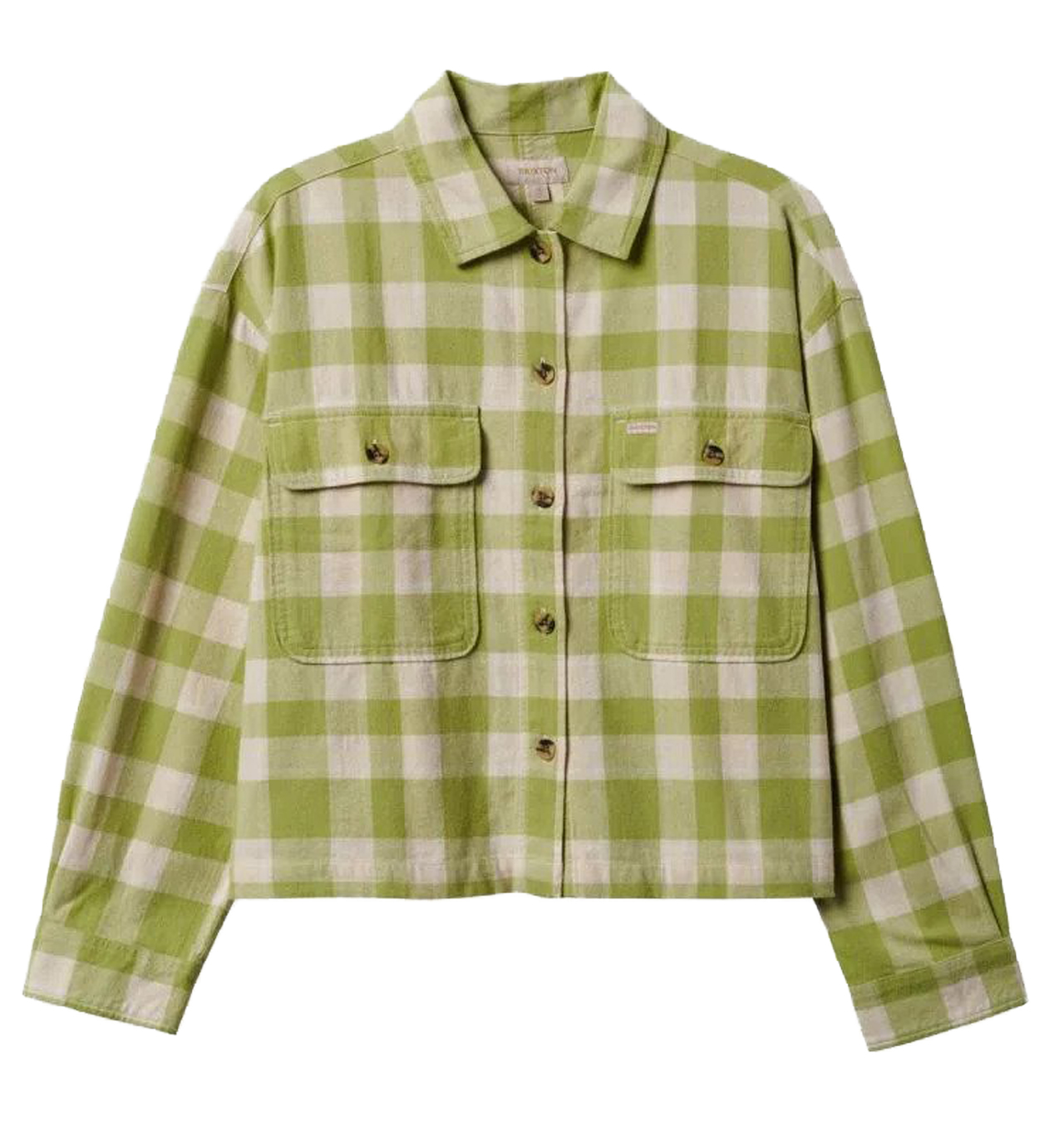 Brixton - Bowery Women´s Lightweight Flannel Shirt - Pear/White cap