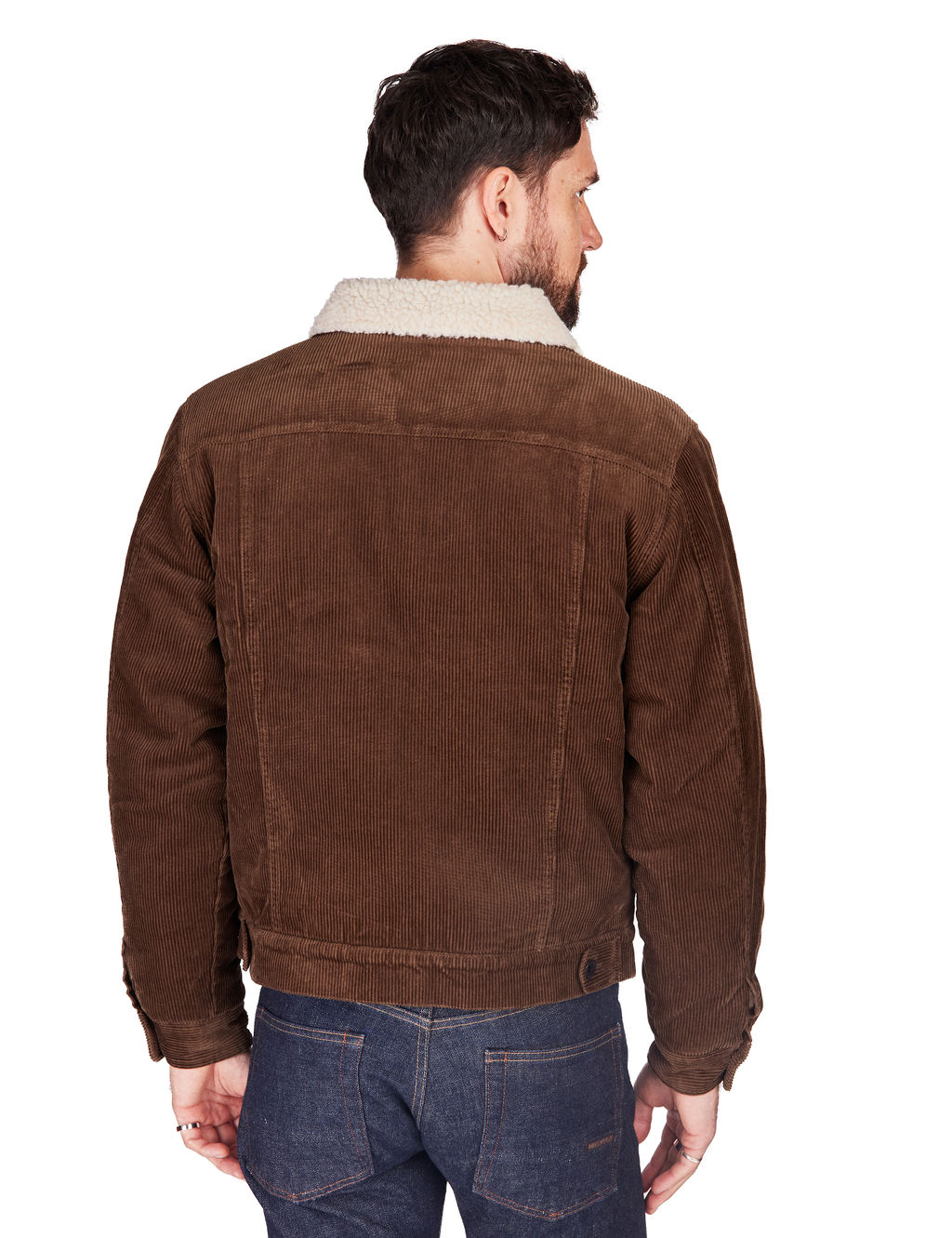 Brixton - Cable Sherpa Lined Trucker Jacket - Pinecone Brown