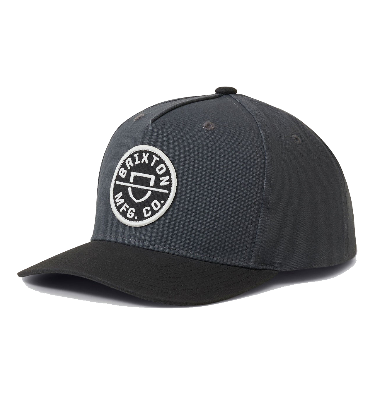 Brixton---Crest-C-MP-Snapback---Worn-Black-Black1