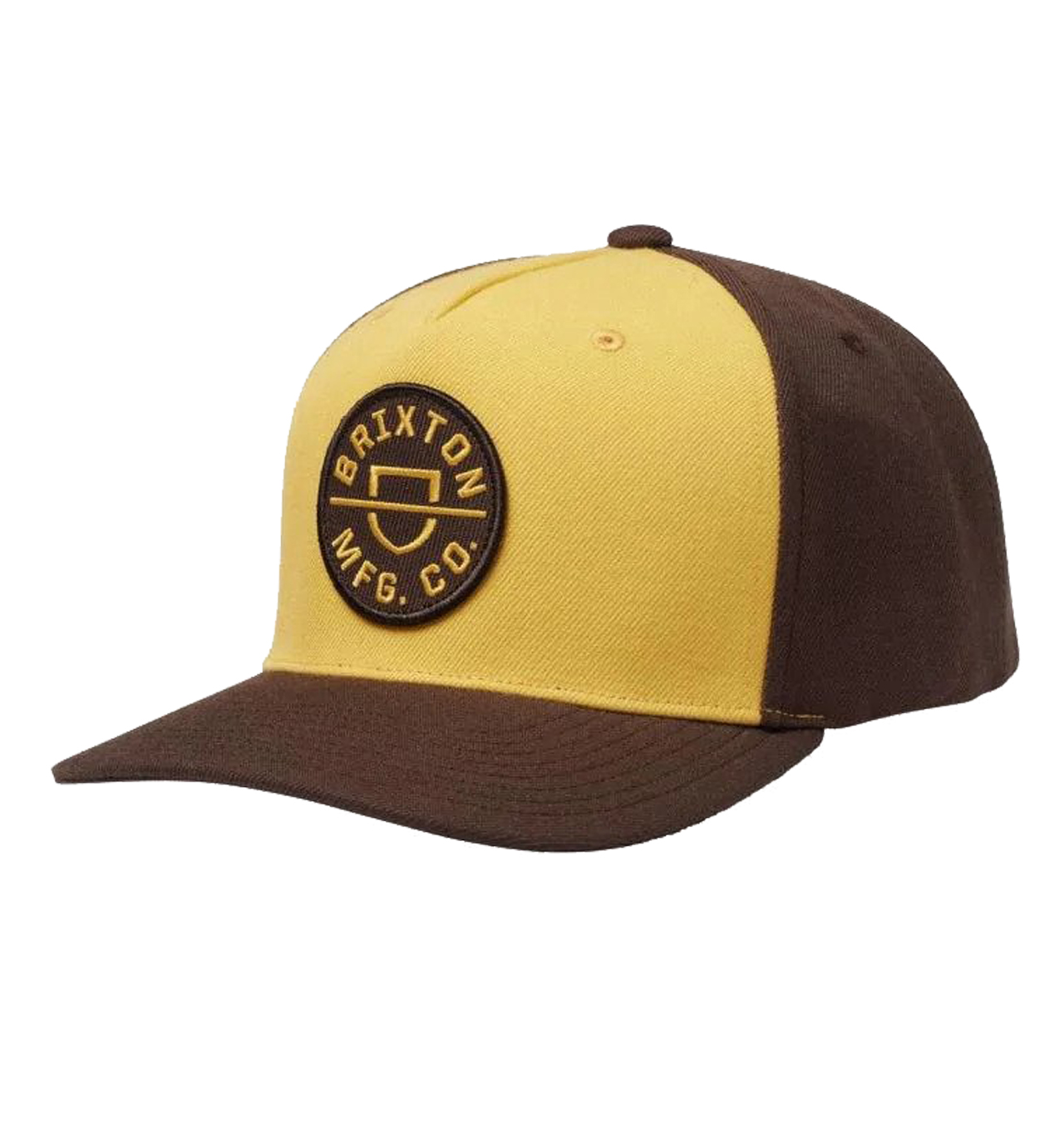 Brixton - Crest C Netplus MP Snapback - Bright Gold/Desert Palm