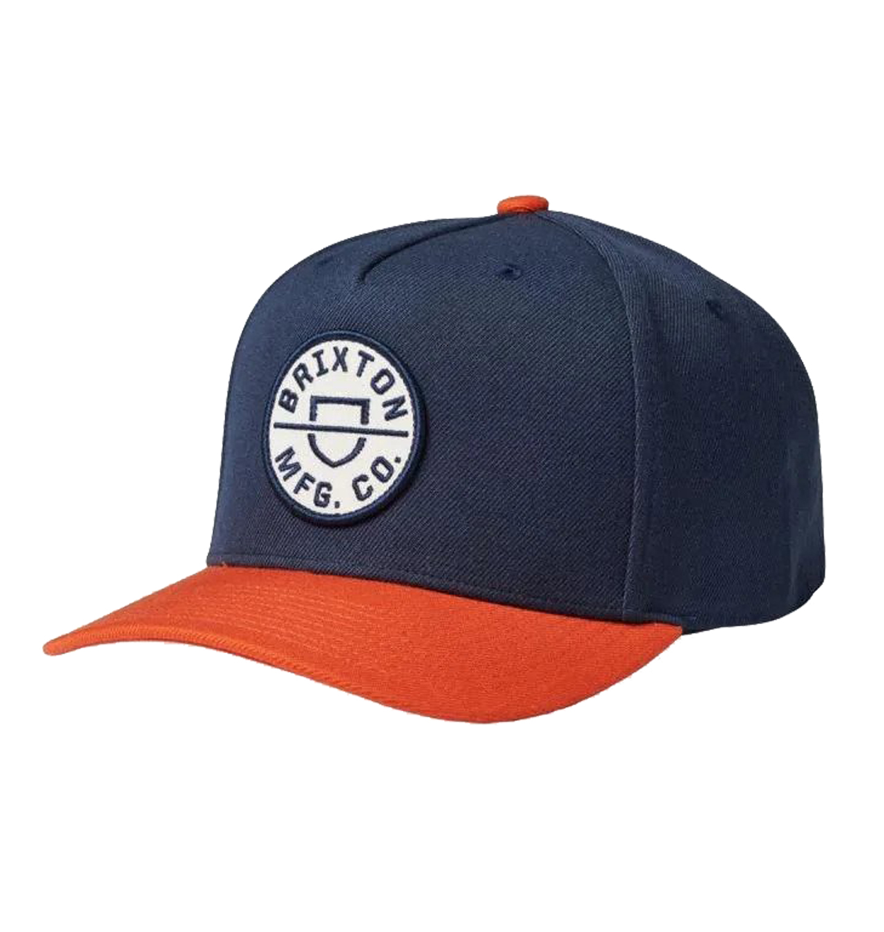 Brixton - Crest C Netplus MP Snapback - Navy/Orange