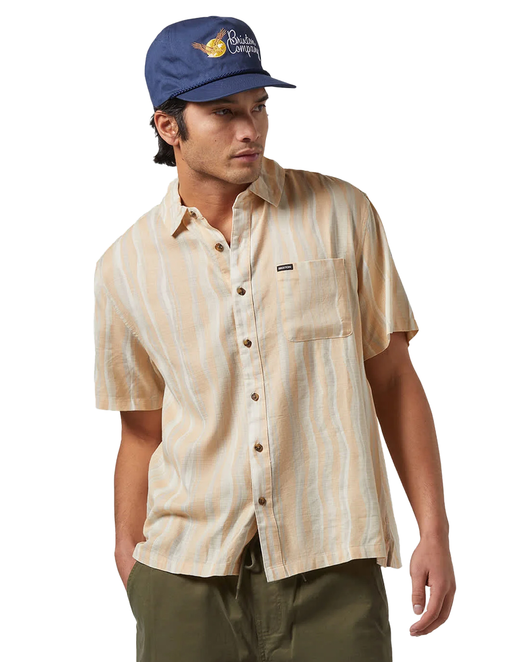 Brixton---Cru-Slub-Relaxed-Resort-Shirt---Hazelnut-Painterly-Stripe-1