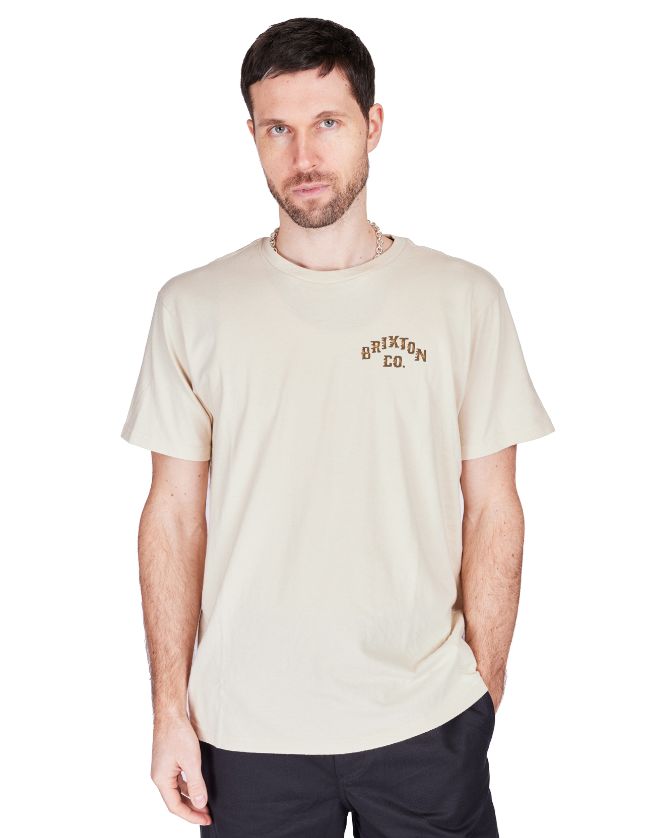 Brixton - Homer T-Shirt - Cream Classic Wash