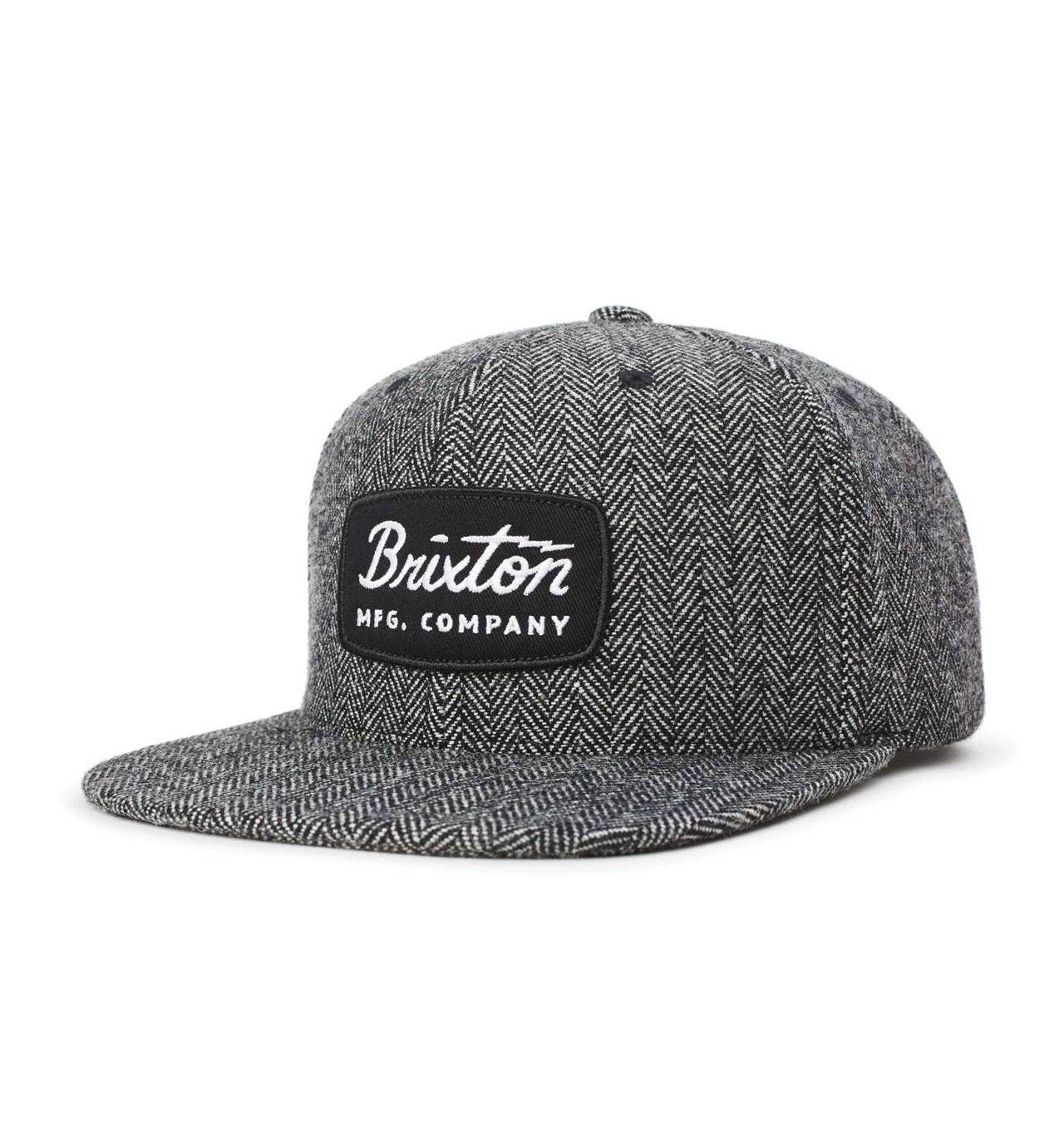 Brixton---Jolt-Snapback-Cap---Black-Herringbone