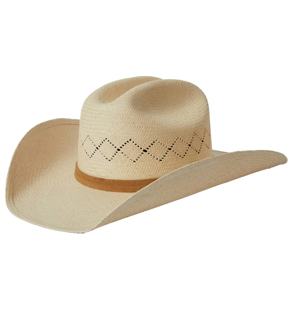 Brixton - Lardeo Panama Straw Cowboy Hat - Catalina Sand
