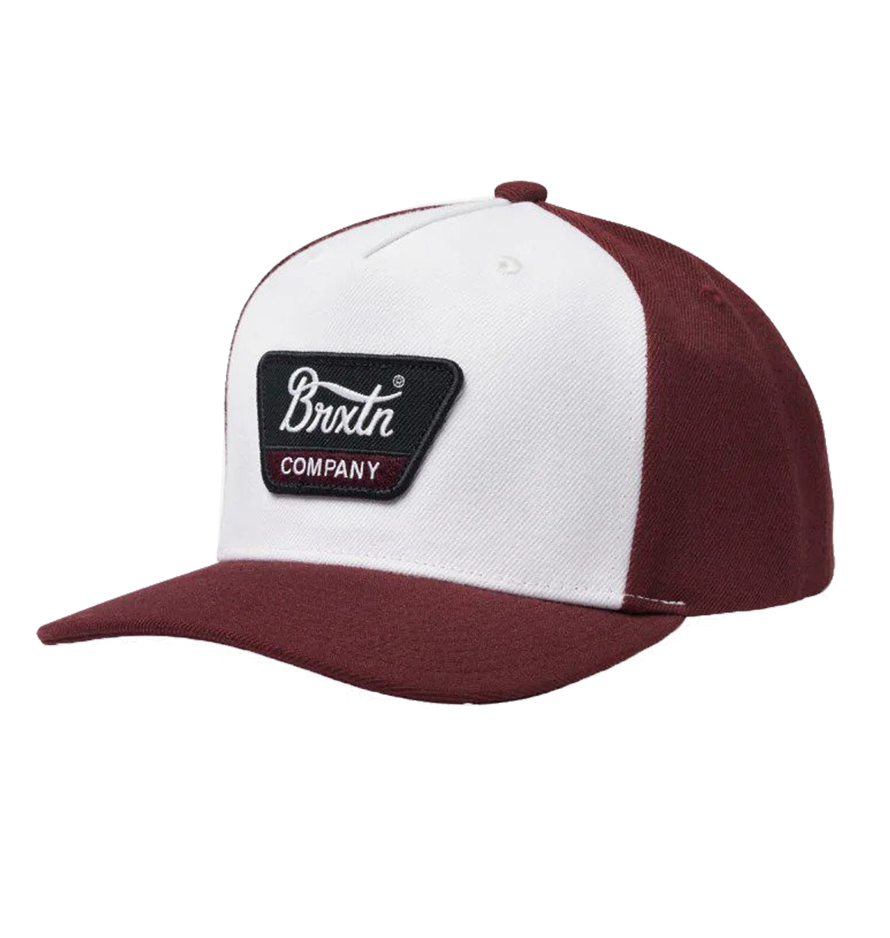 Brixton---Linwood-C-MP-Snapback---Mahogany-Off-White-1