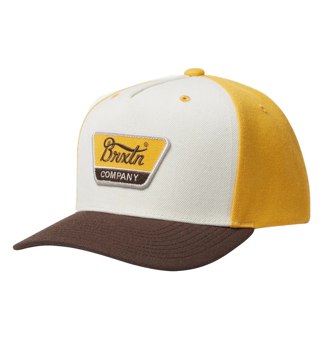 Brixton - Linwood Netplus MP Snapback - Golden Glow/Off White/Deep Brown