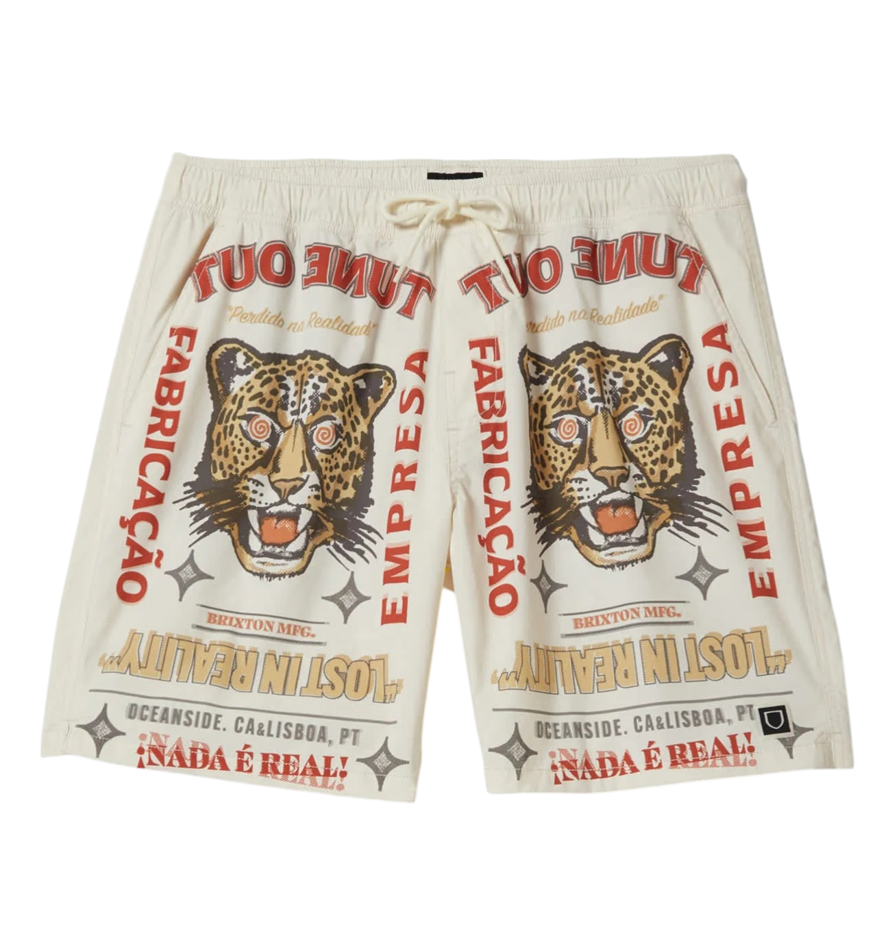 Brixton - Lost In Reality Hybrid Shorts - Ecru