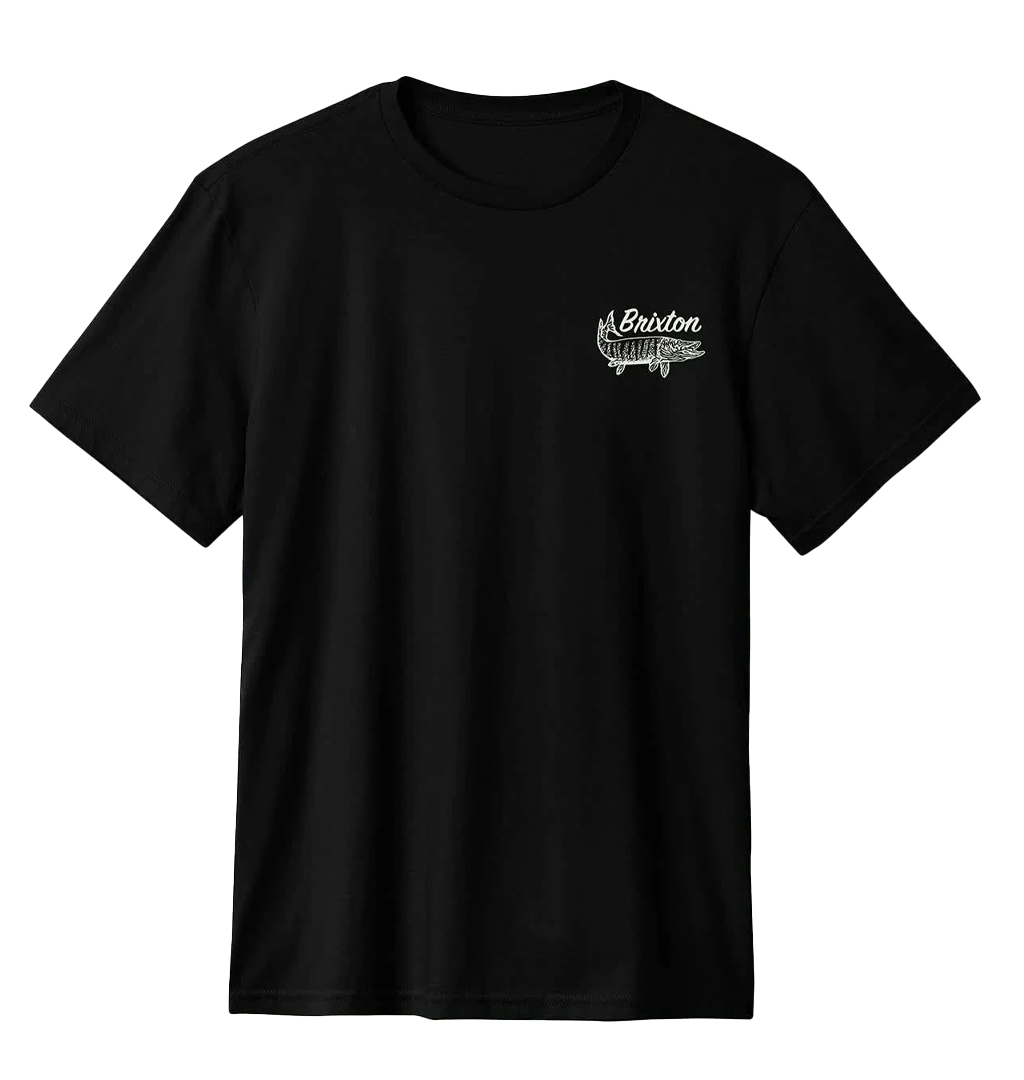Brixton---Muskie-Fishing-T-Shirt---Black-Worn-Wash-1