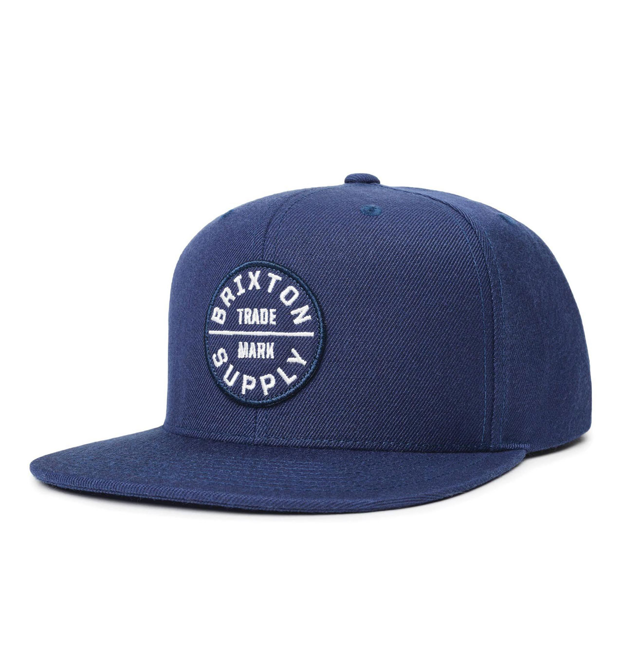 Brixton---Oath-III-Snapback---Washed-Navy-White