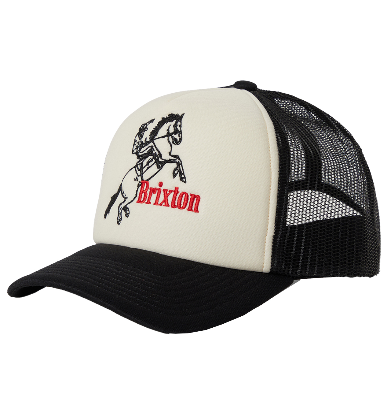 Brixton---Ranching-Club-Trucker-Cap---Black-Off-White