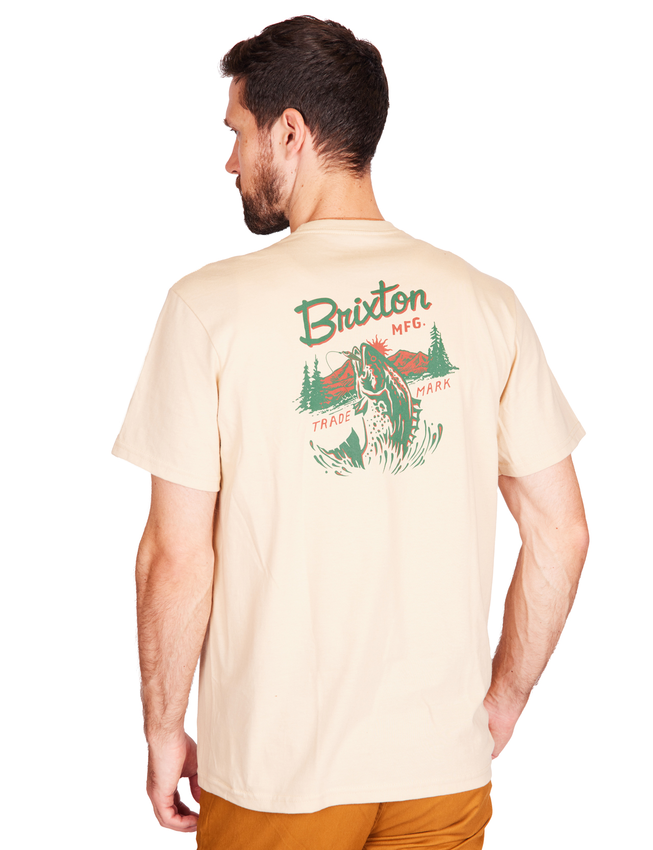 Brixton - Welton Standard Fit T-Shirt - Cream