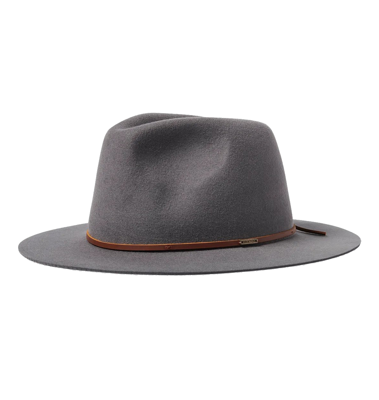 Brixton - Wesley Fedora - Pebble