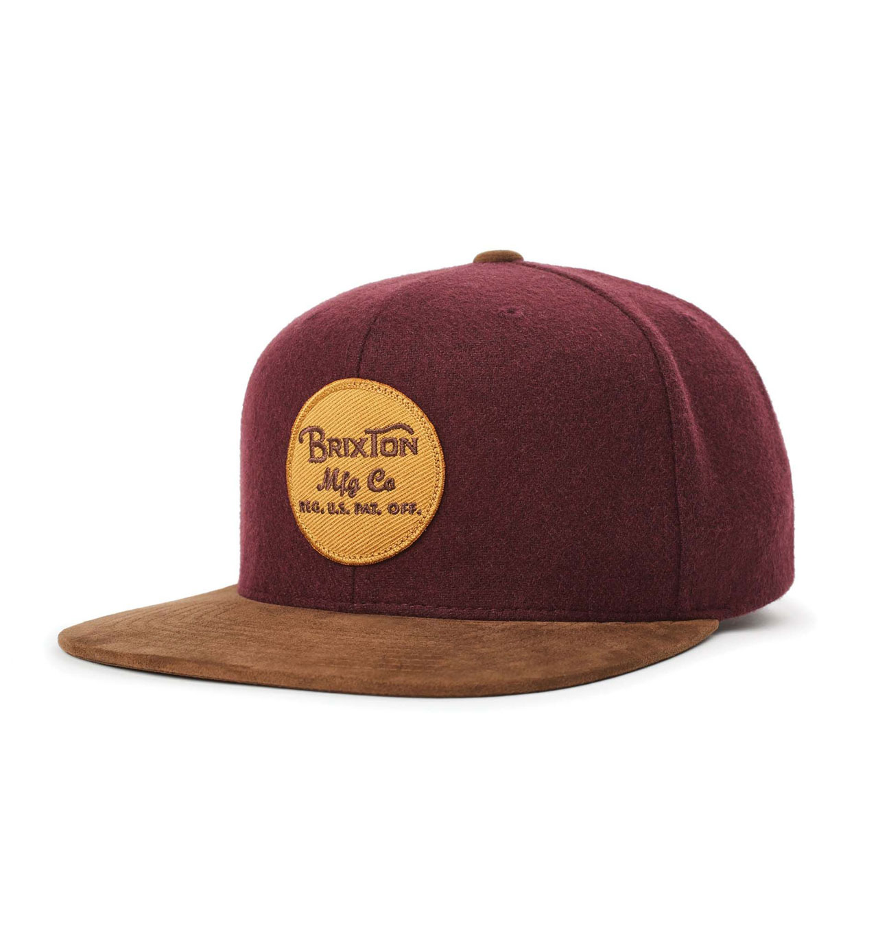 Brixton - Wheeler Snapback Cap - Plum