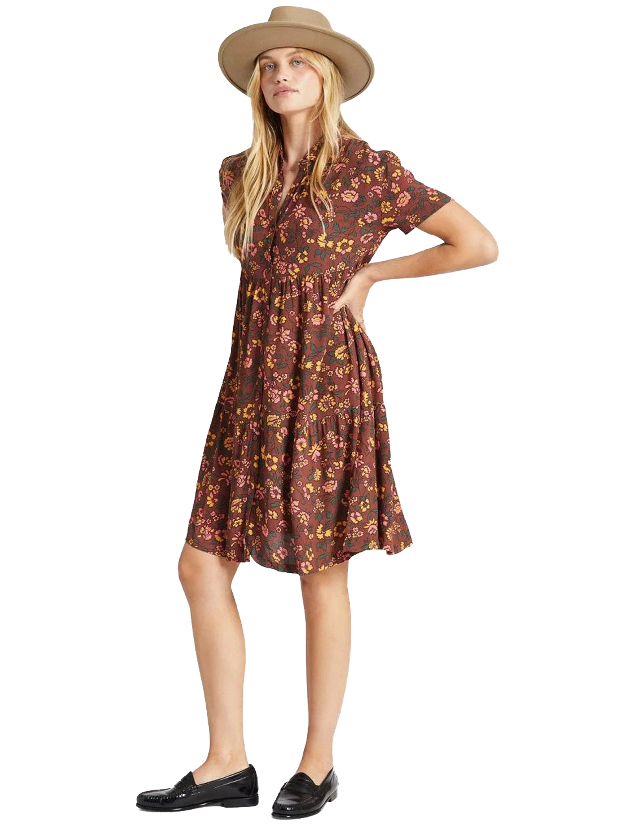 Brixton - Womens Beauford Dress - Rum Raisin