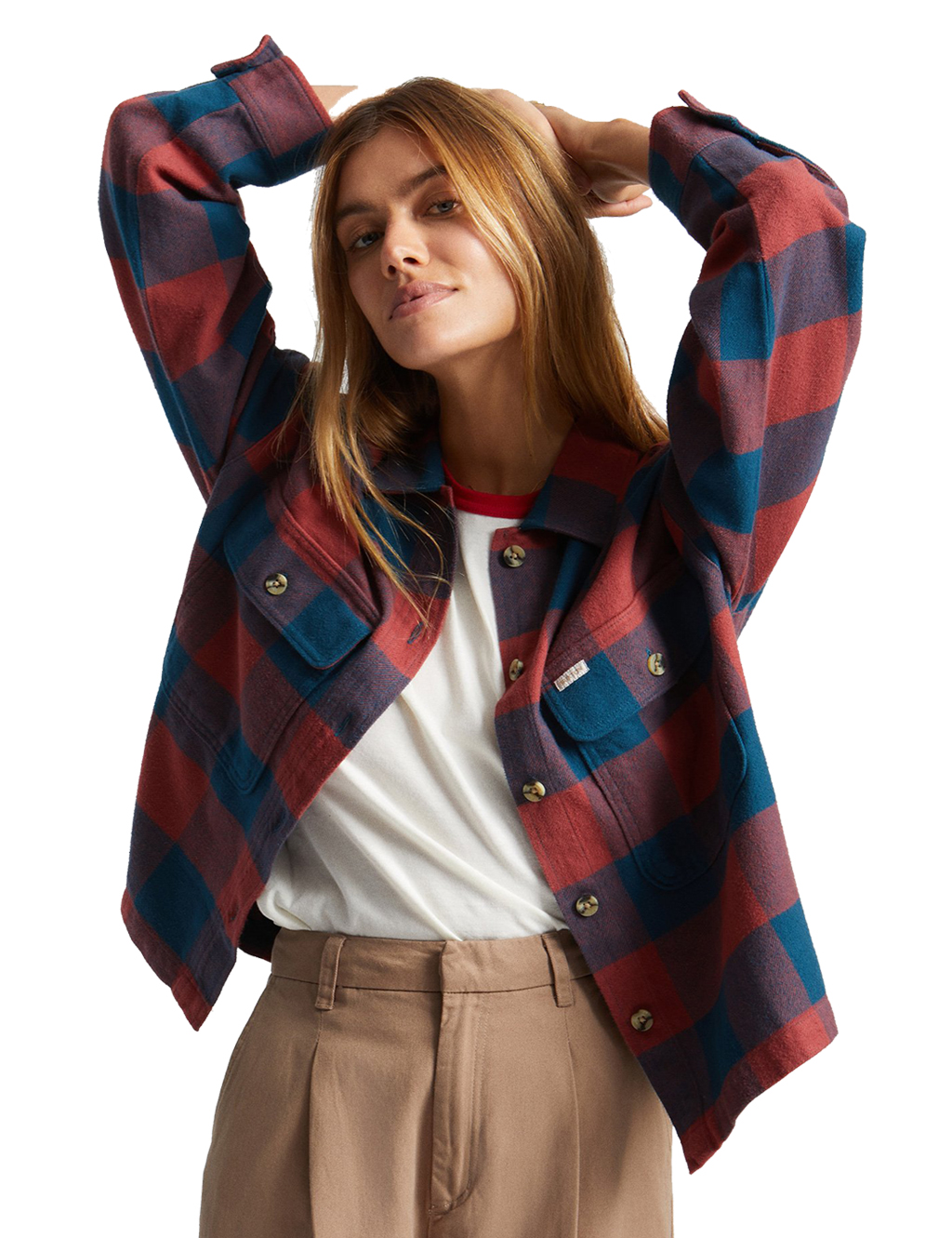 brixton bowery flannel women's
