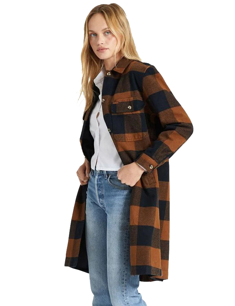 Brixton - Womens Bowery Long Jacket - Bison
