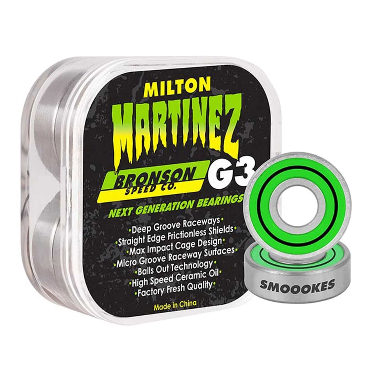 Bronson - Martinez Pro G3 Skateboard Bearings (Box/8)