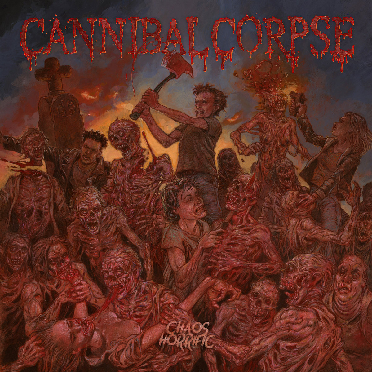 CANNIBAL-CORPSE-Chaos-Horrific-Vinyl-LP-burned-flesh-marble