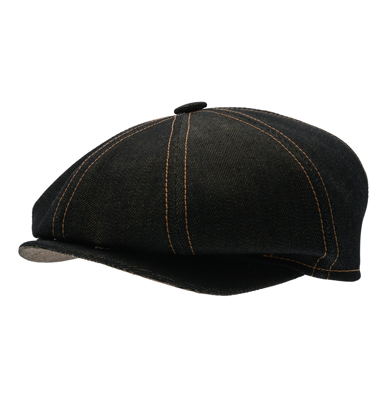 CTH Ericson - Gustav Organic Black Denim Cap - Black