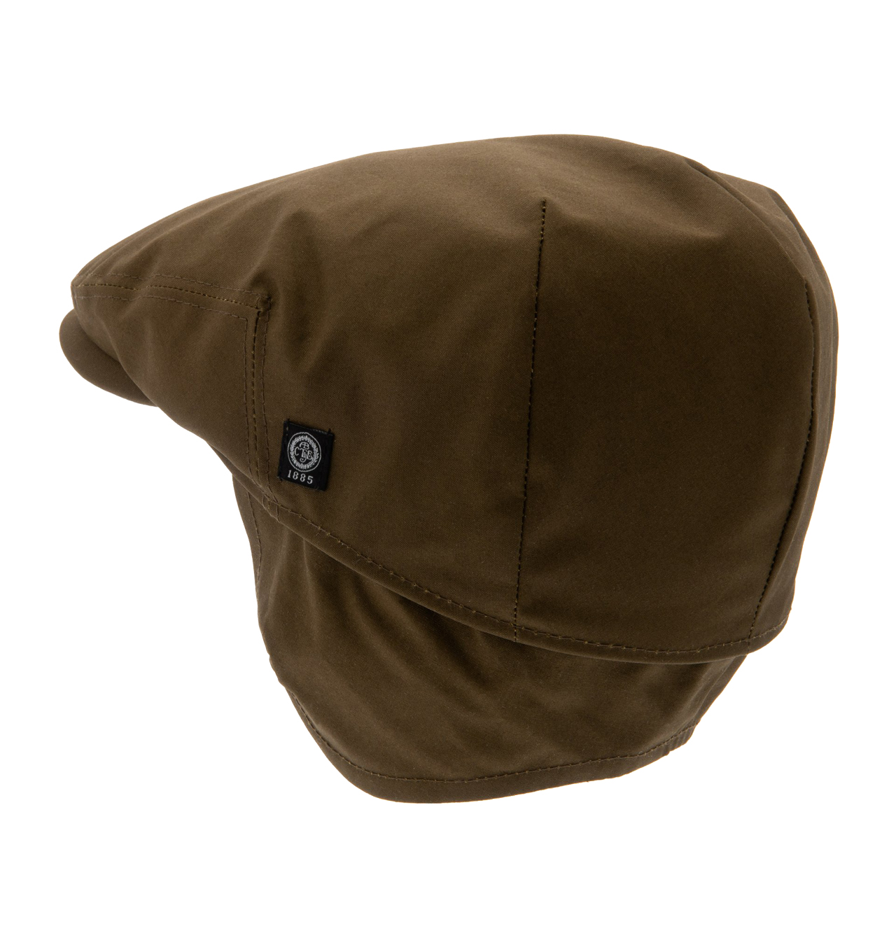 CTH Ericson Spencer Waxed Cotton Flat Cap Green