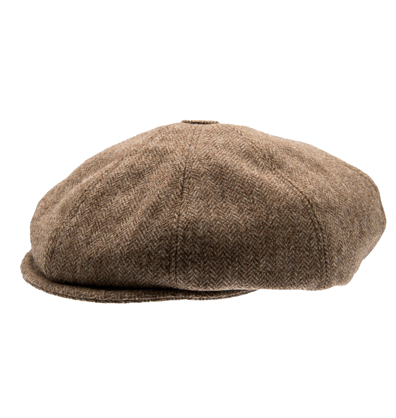 CTH Mini - Theodor Jr. Herringbone Kids Newsboy Cap - Brown