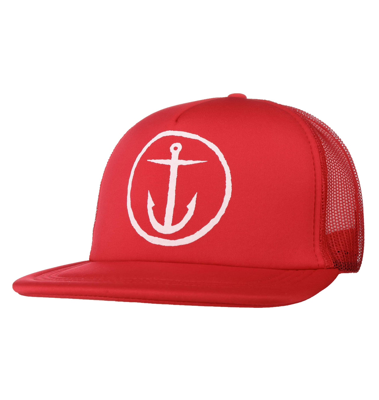Captain Fin - OG Anchor Trucker Hat - Red