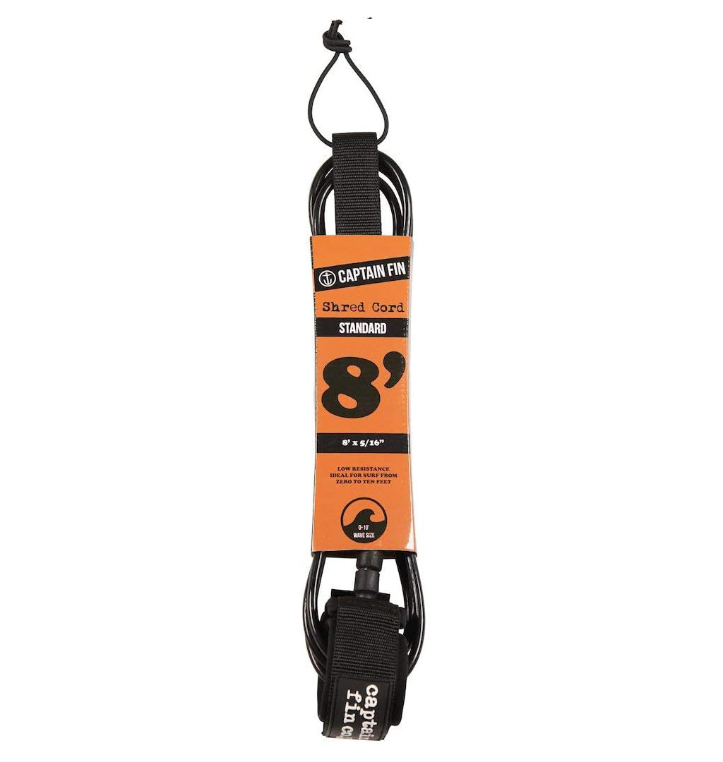 Captain Fin - Shred Cord 8 FT Standard - Black