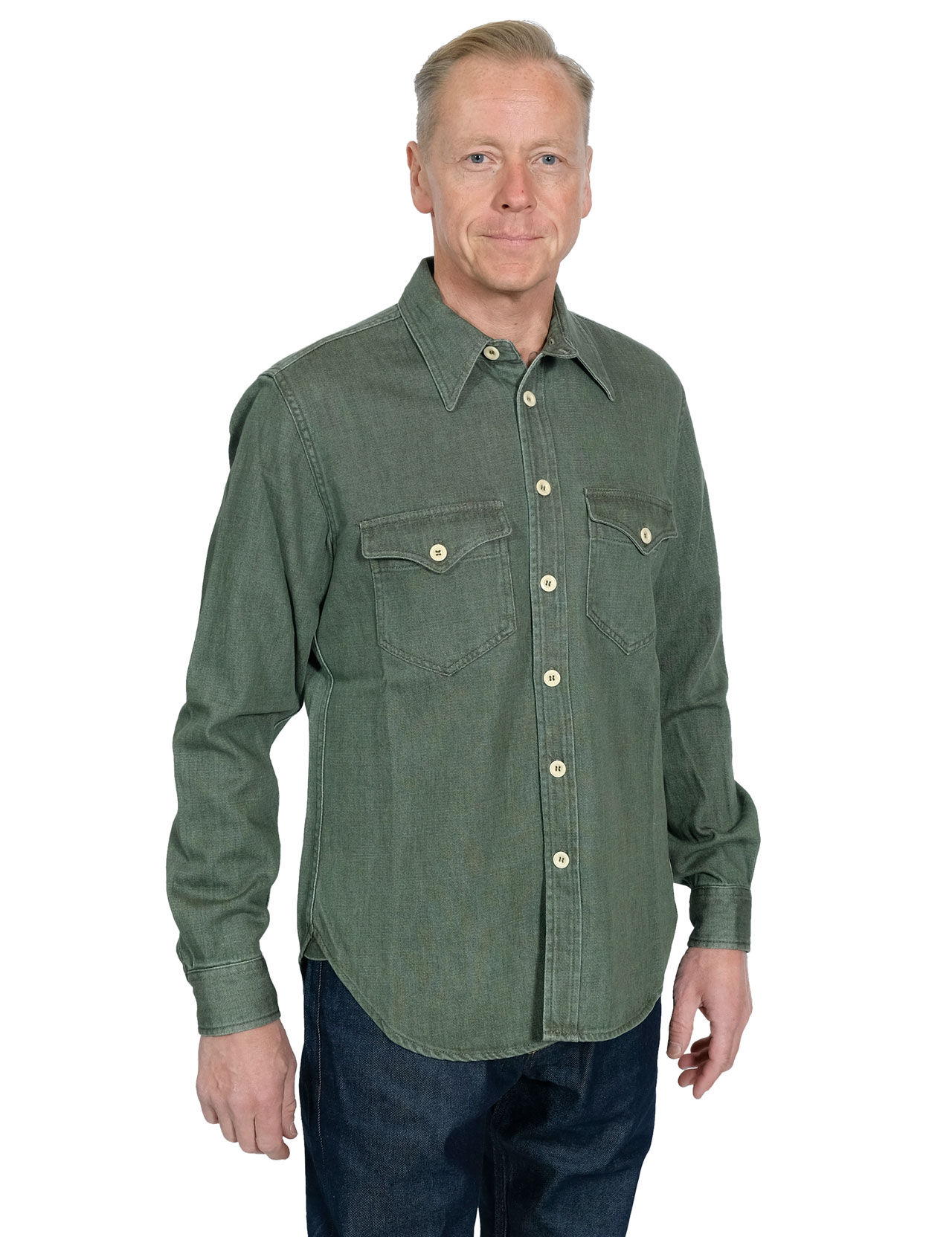 Captain Santors - Military Denim Shirt 