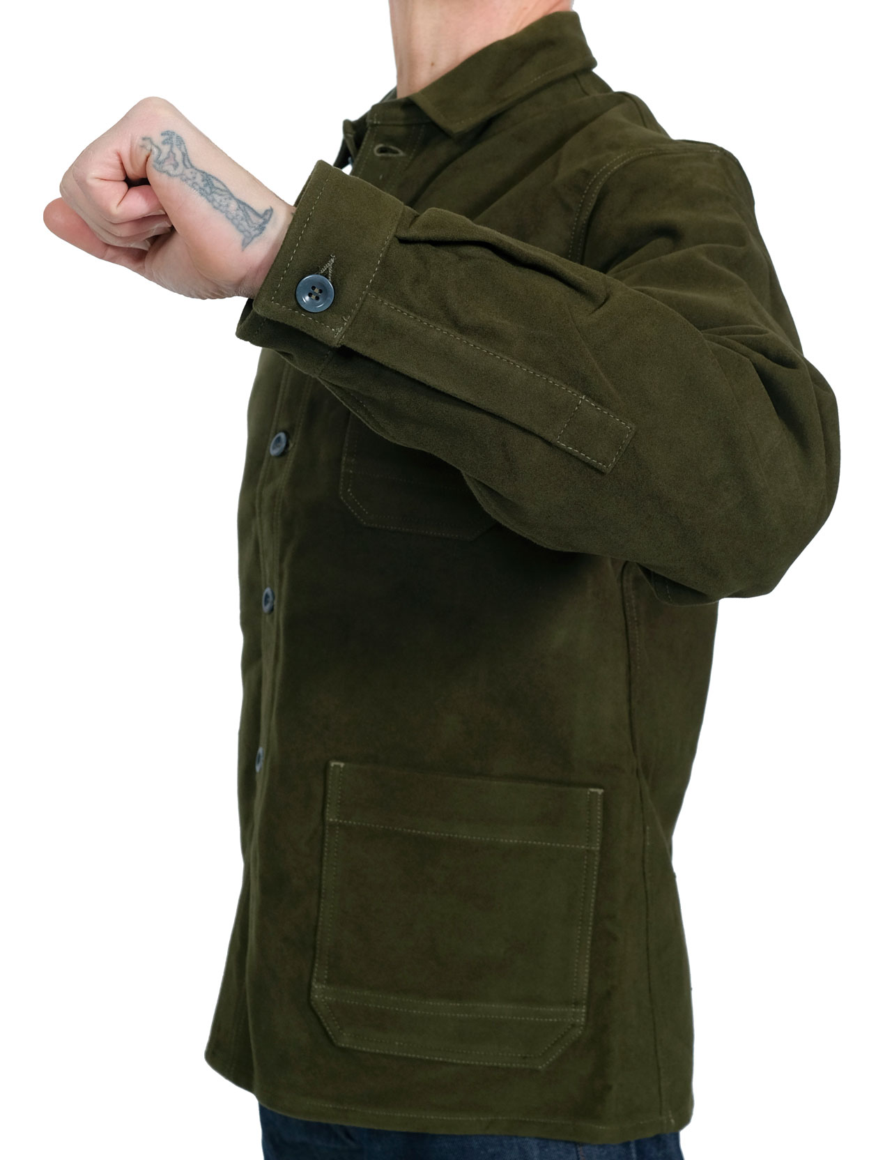 Captain Santors Work Jacket Moleskin Green