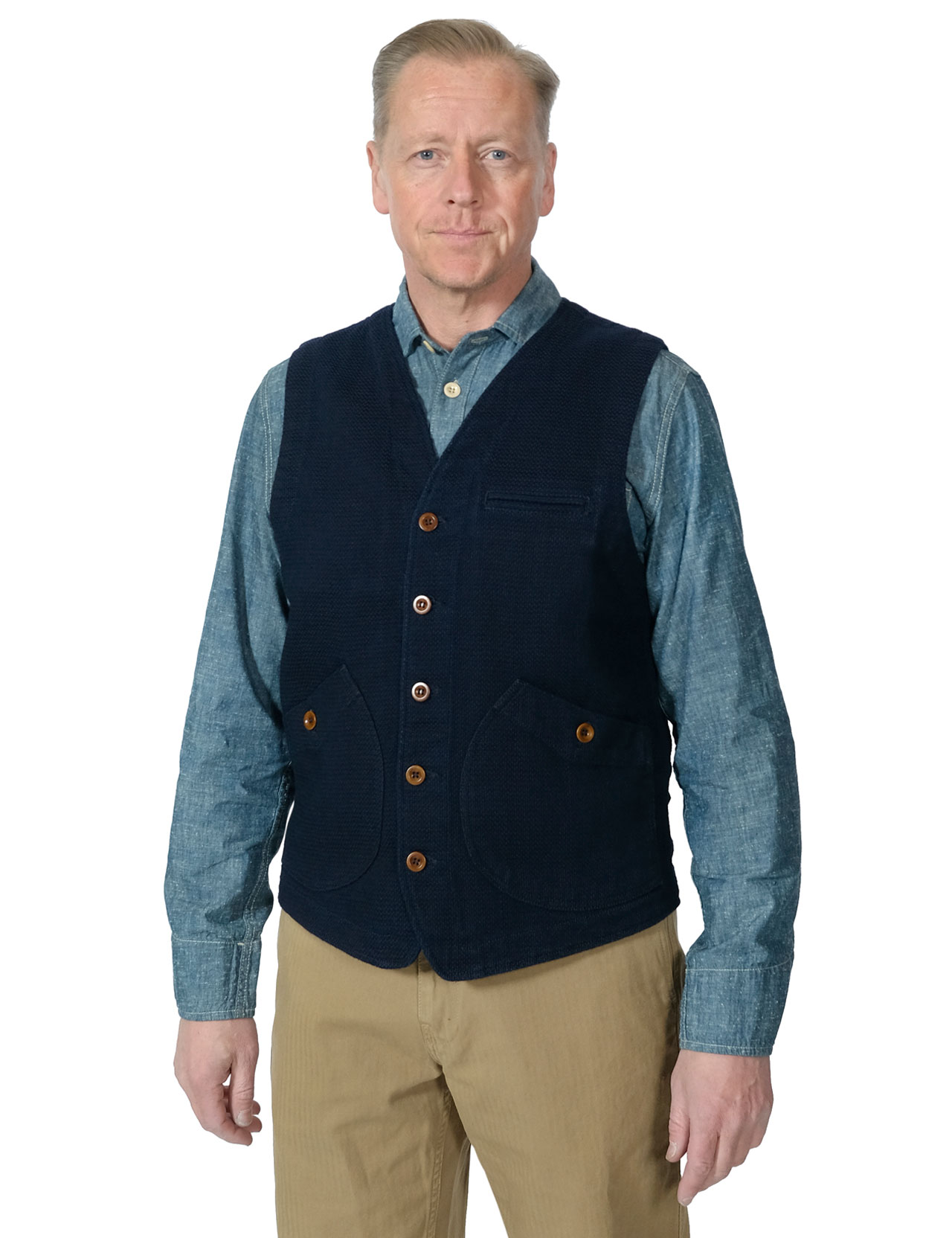 Captain Santors - Work Vest - Indigo