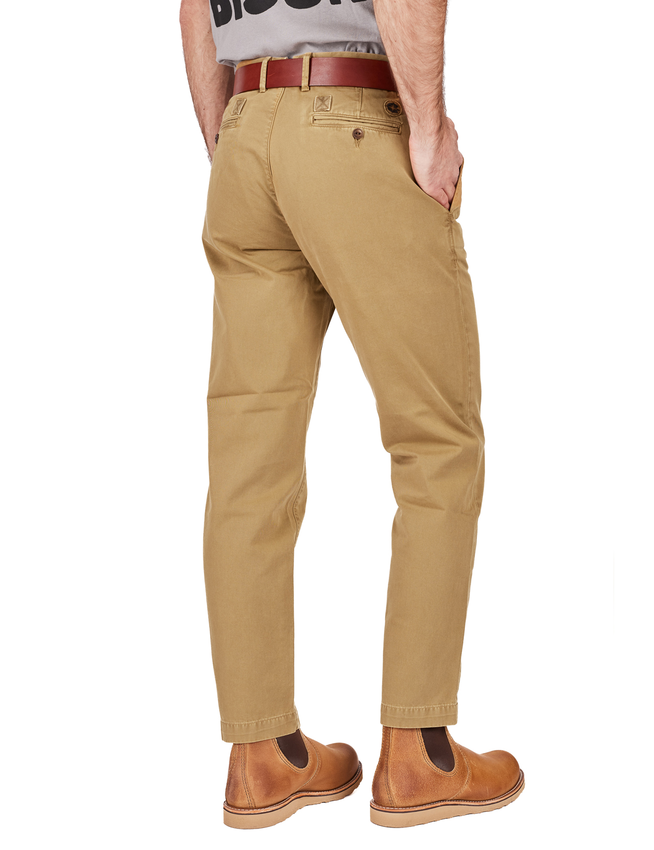 men's tobacco chinos Chesapeakes - Hermann Garbadine Chino Pant