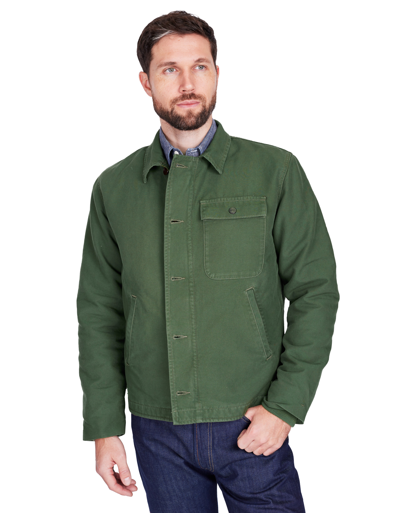 Chesapeakes - Ricamo A2 Deck Jacket - Military Green