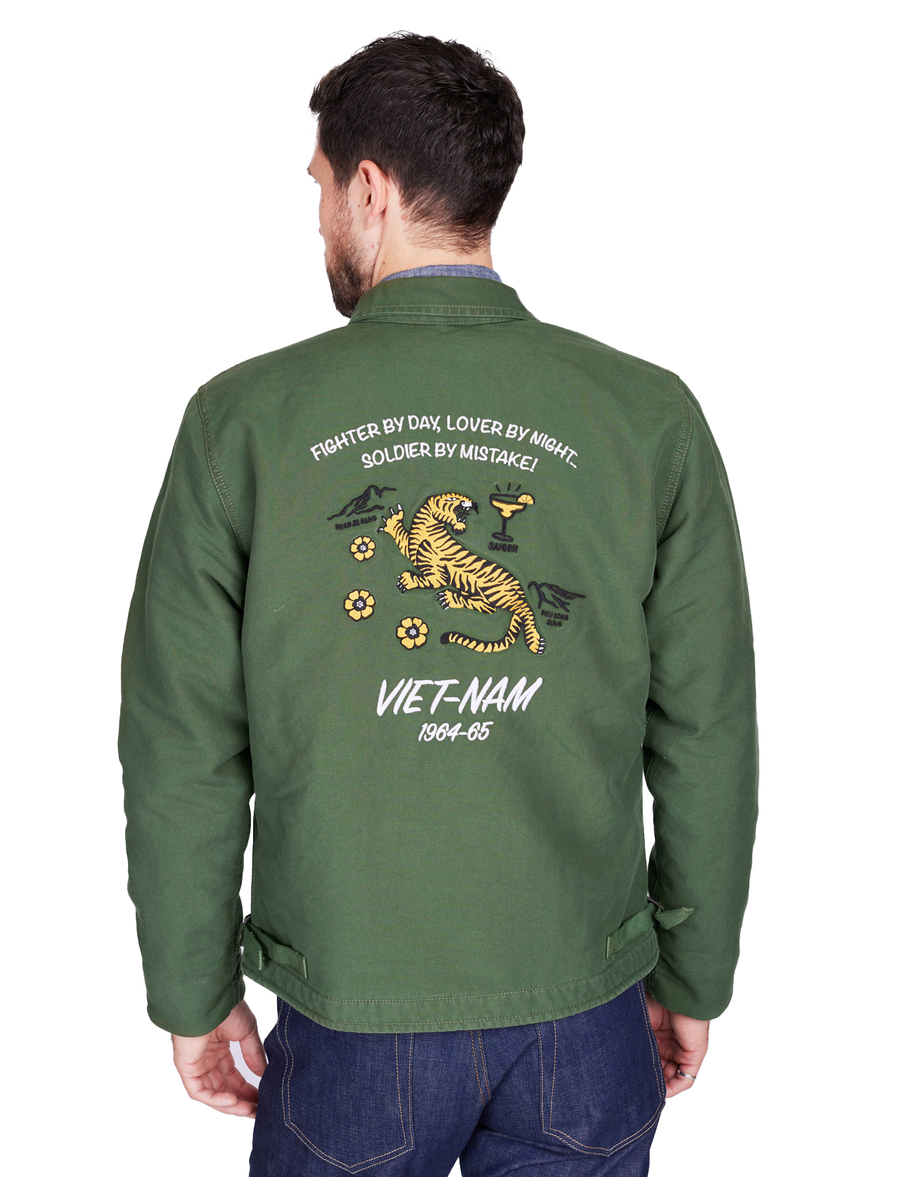 Chesapeakes - Ricamo A2 Deck Jacket - Military Green