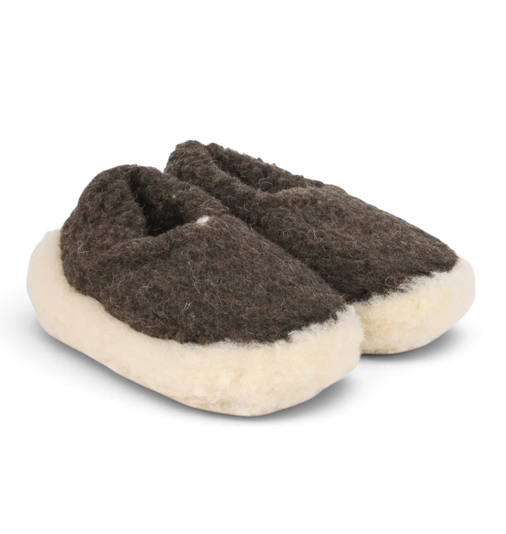 Coldbreaker - Siberian Wool Slippers - Mid Brown
