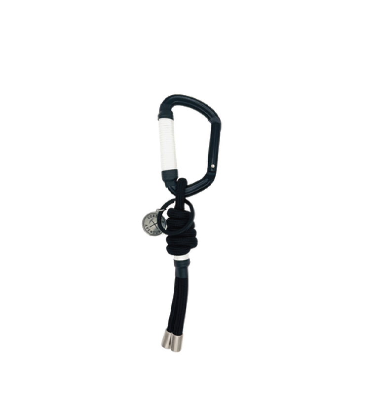 Cordalp - Vertige Carabiner Key Ring - Glow In The Dark/Black