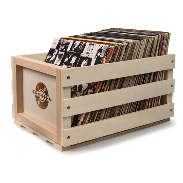 Crosley - Record Storage Crate - Pine