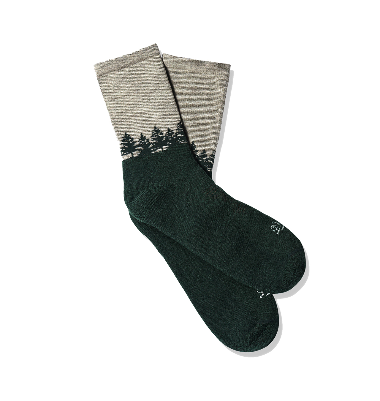 Danner---Merino-Midweight-Hiking-Socks-(34-Crew)---Green