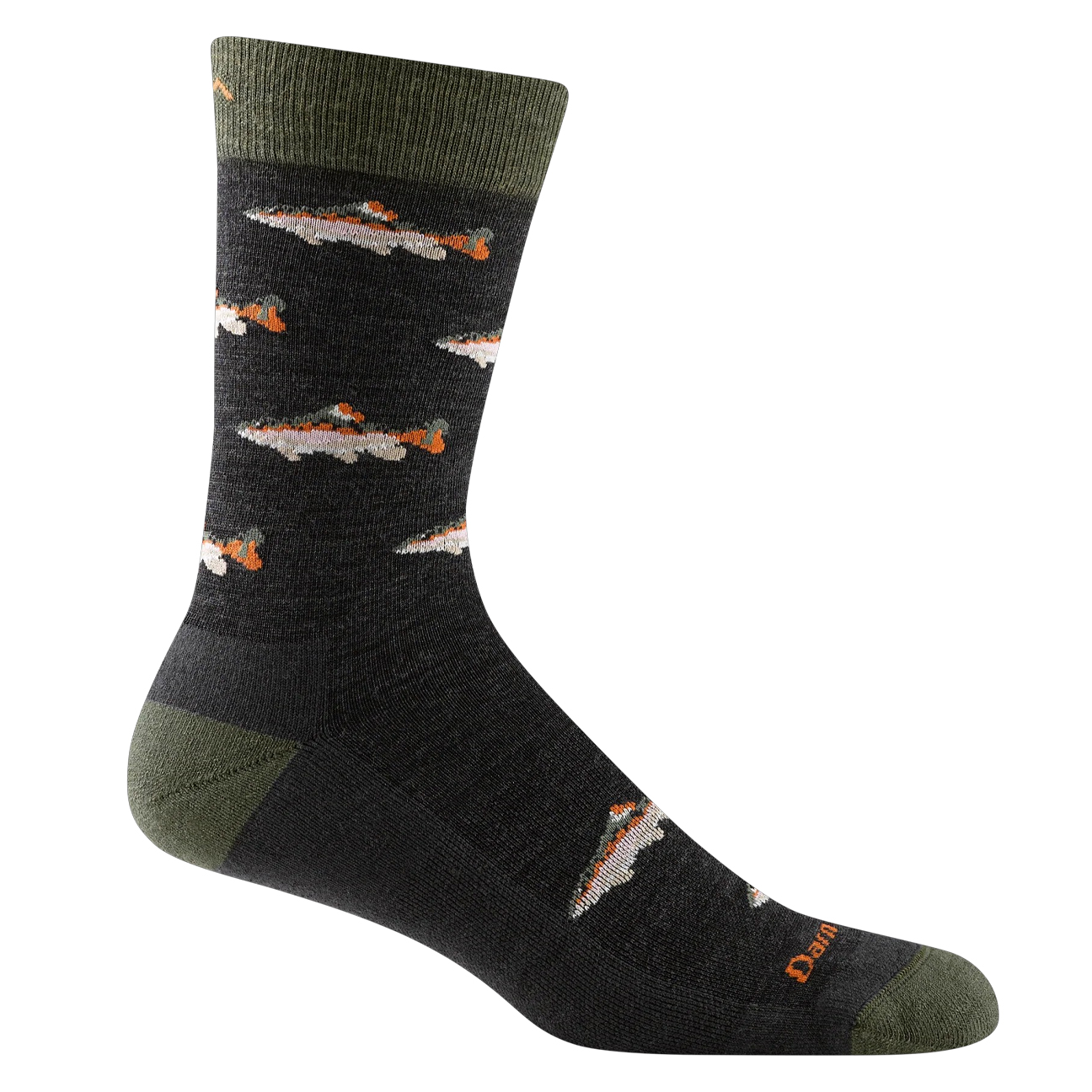 Darn Tough - Spey Fly Crew Lightweight Lifestyle Socks - Charcoal