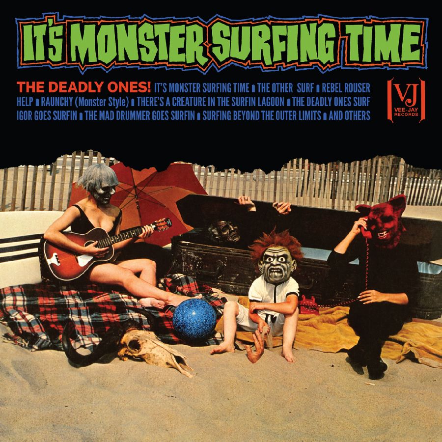 Deadly-Ones-The---Its-Monster-Surfing-Time---bloody-pumpin-vinyl-lp
