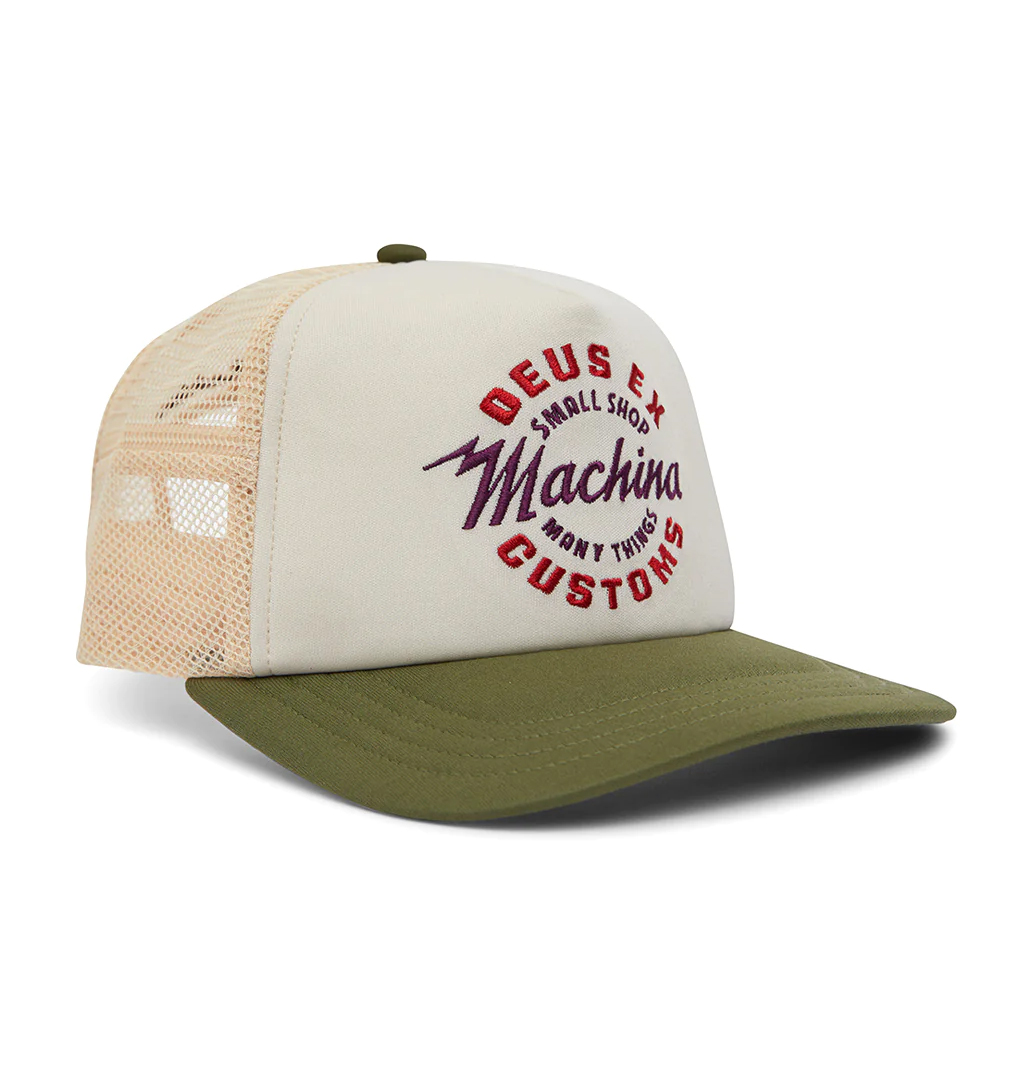 Deus - Amped Circle Trucker Cap - Cream