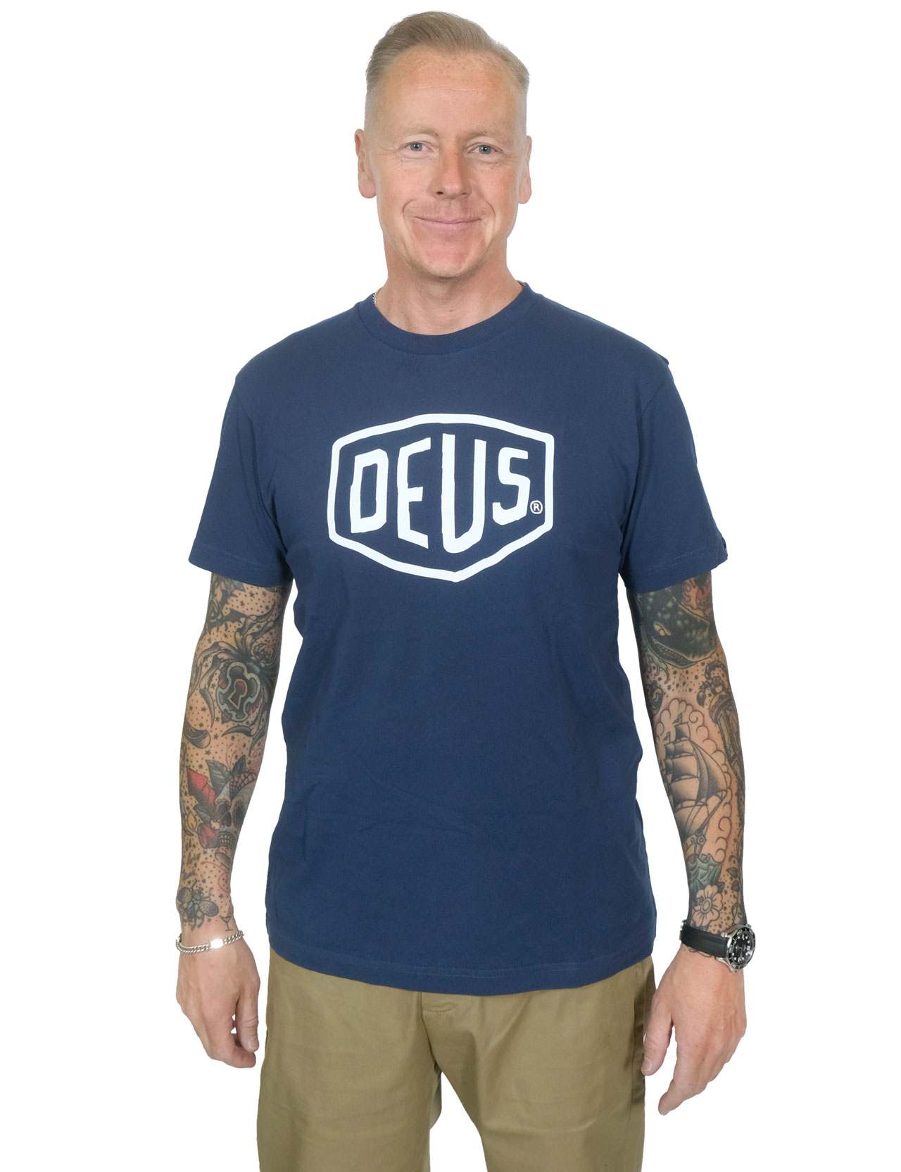 Deus - Shield Tee - Navy