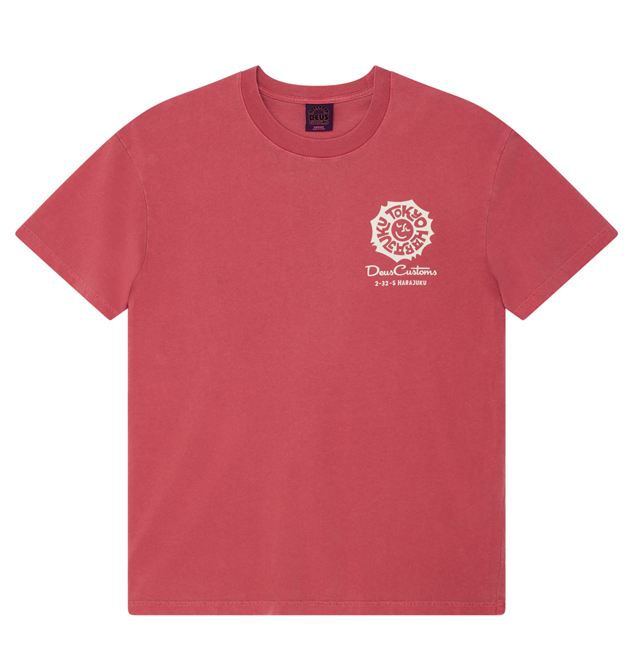 Deus - Tokyo Address Tee - Melon Red