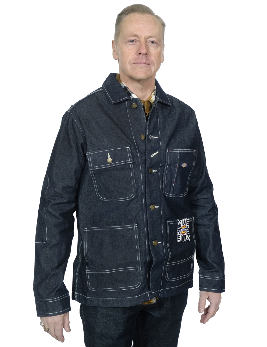 Dickies denim chore jacket sale