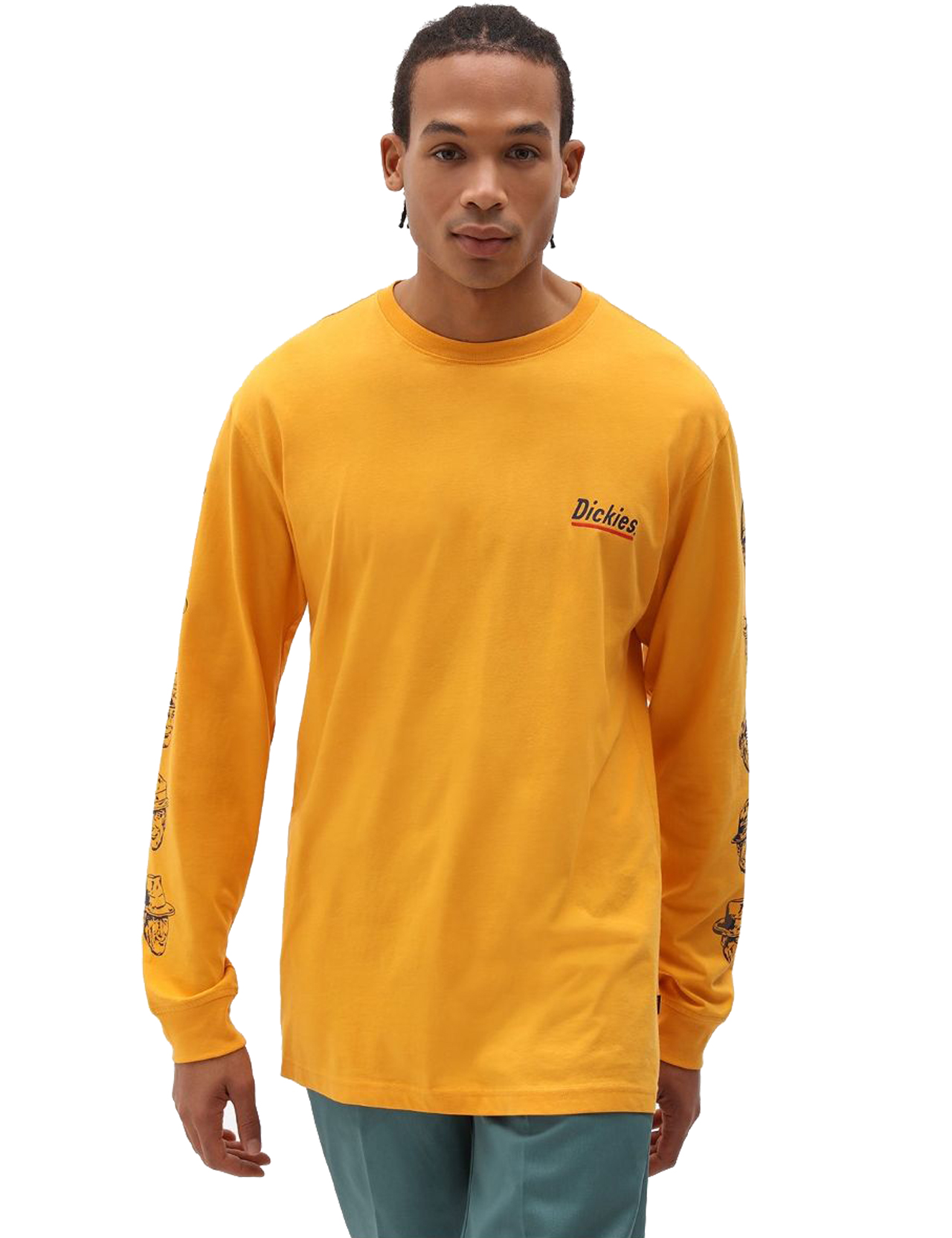 Dickies---Federal-Dam-Long-Sleeve-T-Shirt---Cadnium-Yellow1