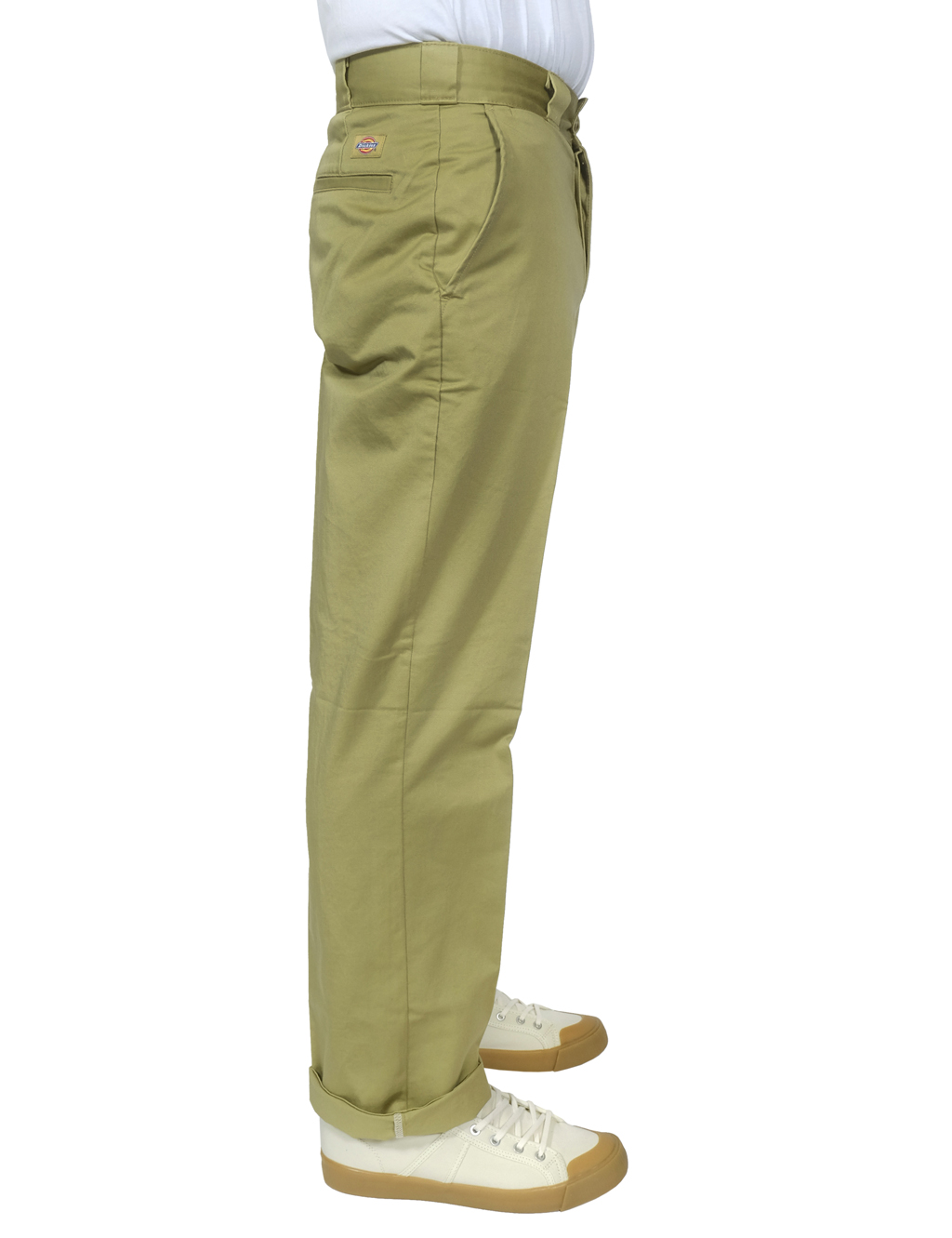 DARK KHAKI PLEAT FRONT PANTS | Hickman & Bousfield