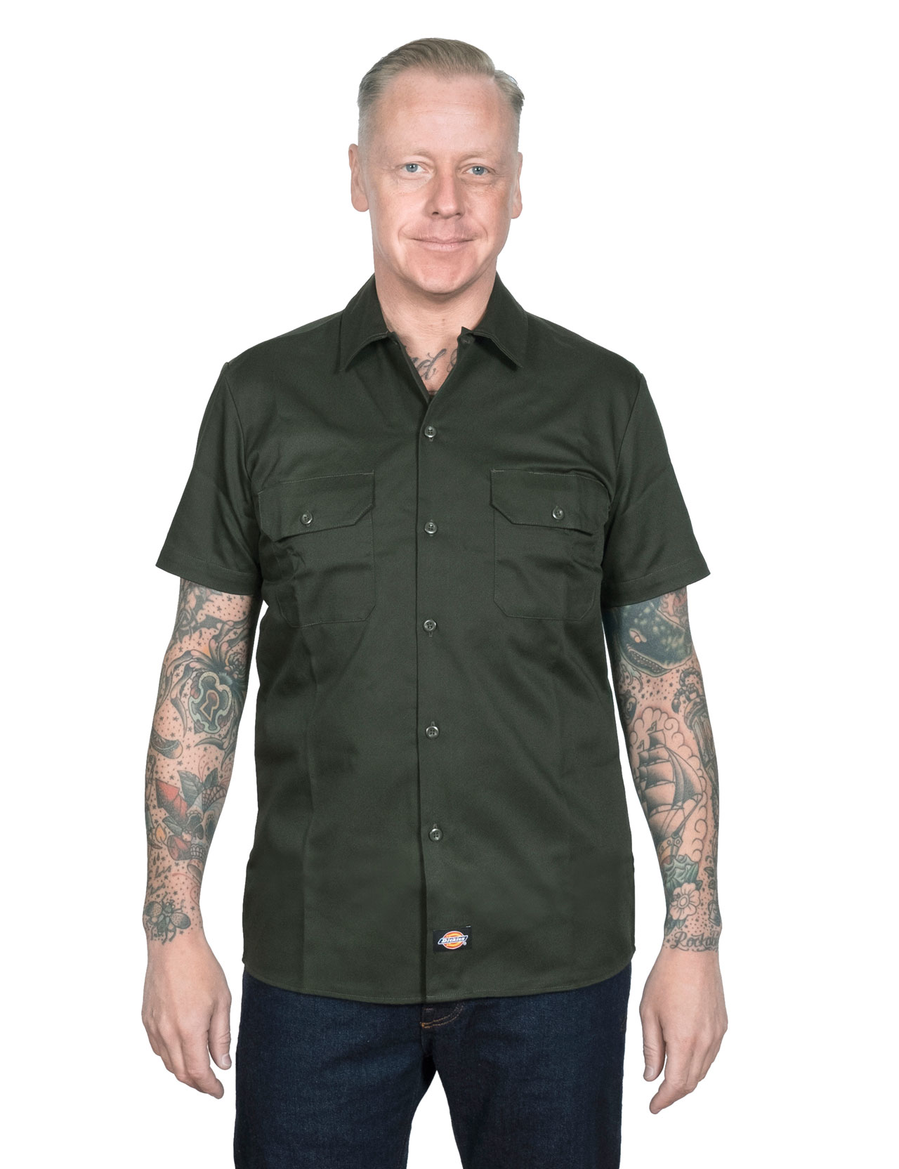 dickies short sleeve shirt